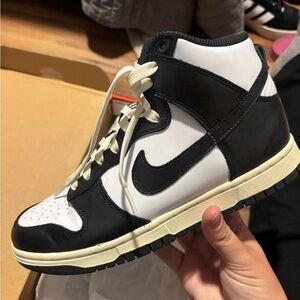 Nike Dunks High Black and White Sneakers